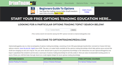 Desktop Screenshot of optiontradingpedia.com